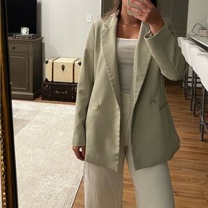 Green H&M blazer